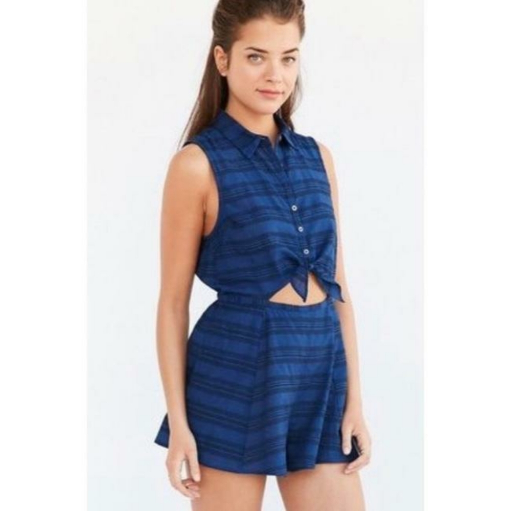 Gingham Romper - Picture 2 of 6